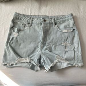 OLD NAVY OG Straight Jean Shorts with Raw Hem
